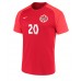 Camisa de Futebol Canadá Jonathan David #20 Equipamento Principal Mundo 2022 Manga Curta